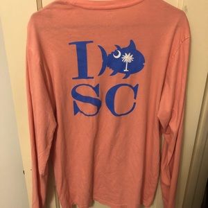 Salmon long sleeve southern tide shirt